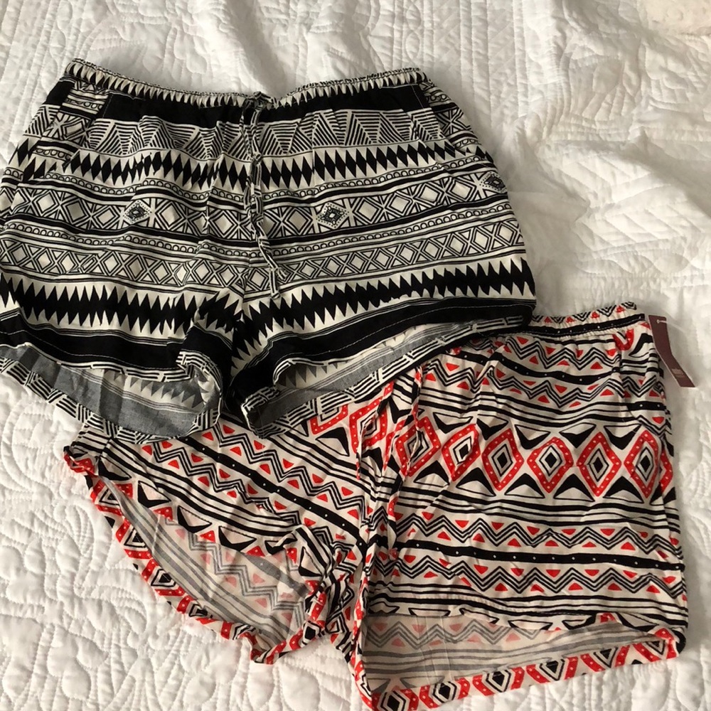 NWT 2 Pairs Printed shorts